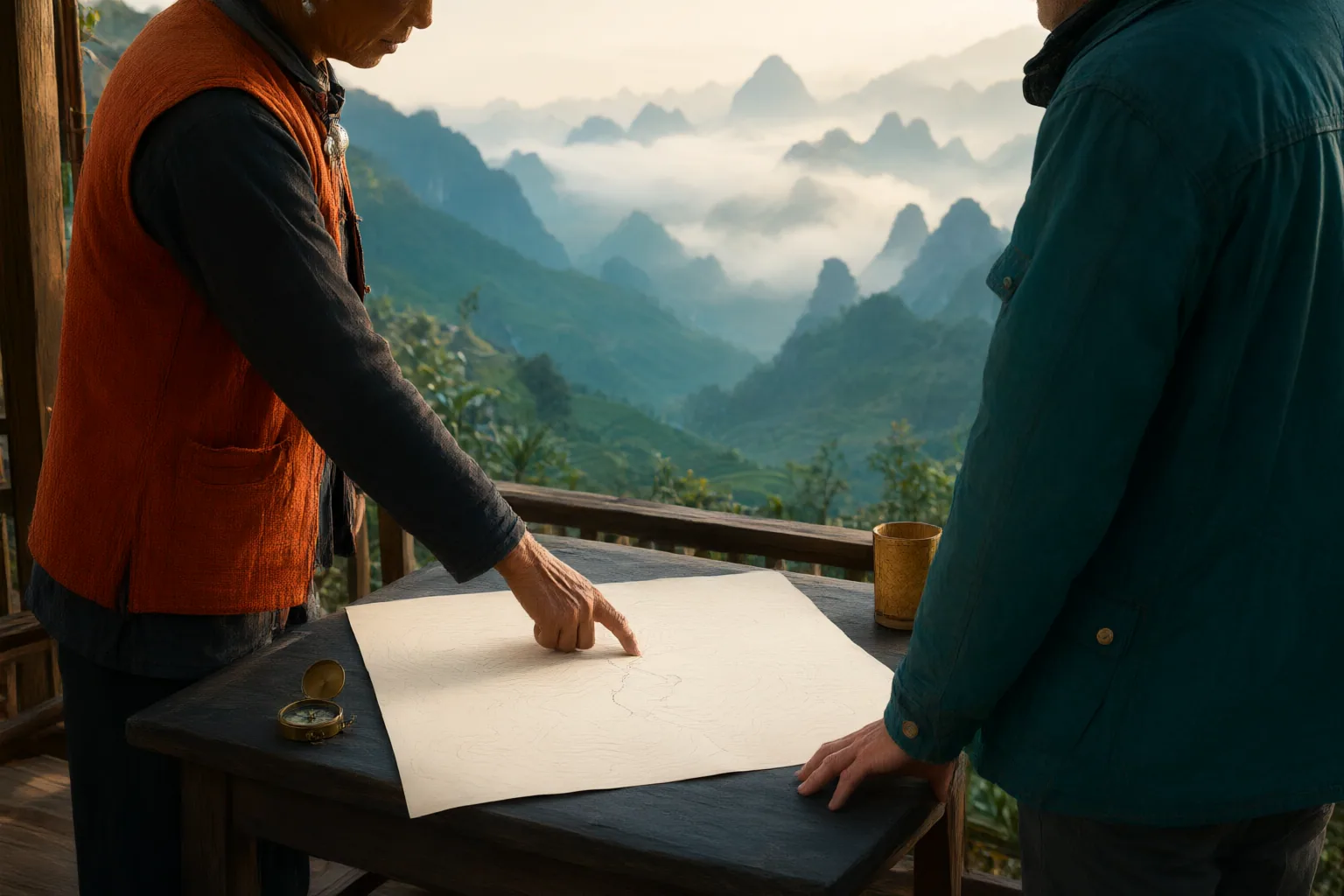 Editorial scene showing practical next steps for How to Build a Vietnam Itinerary Around Historic Cities, Karst Landscapes, and Rural Mountain Stops