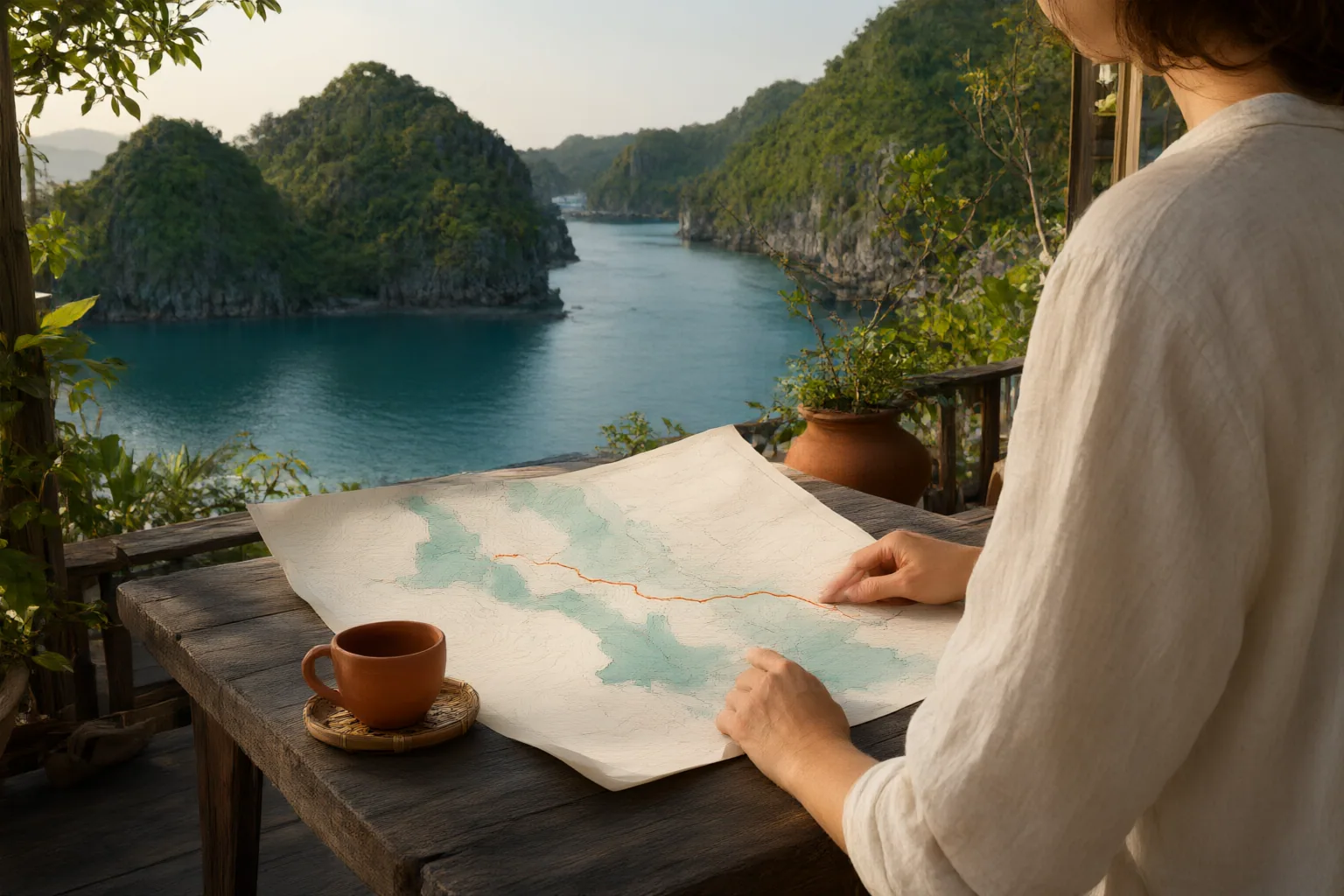 Editorial scene showing practical next steps for How to Choose a Quiet, Nature-Focused Island in Vietnam