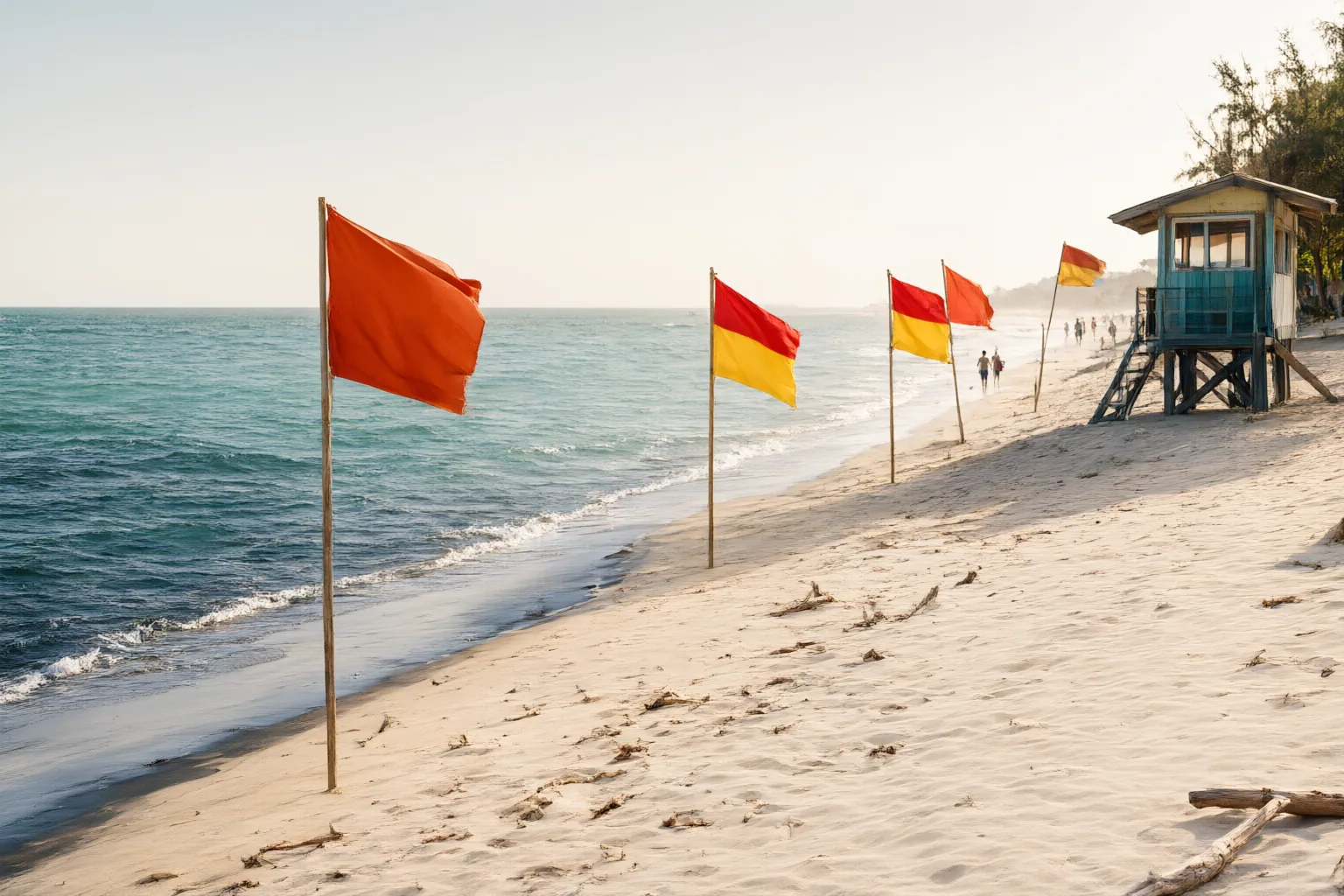 Original editorial hero image for Beach Safety Flags in Vietnam: How to Read Warnings, Swimming Zones, and Rip-Current Clues