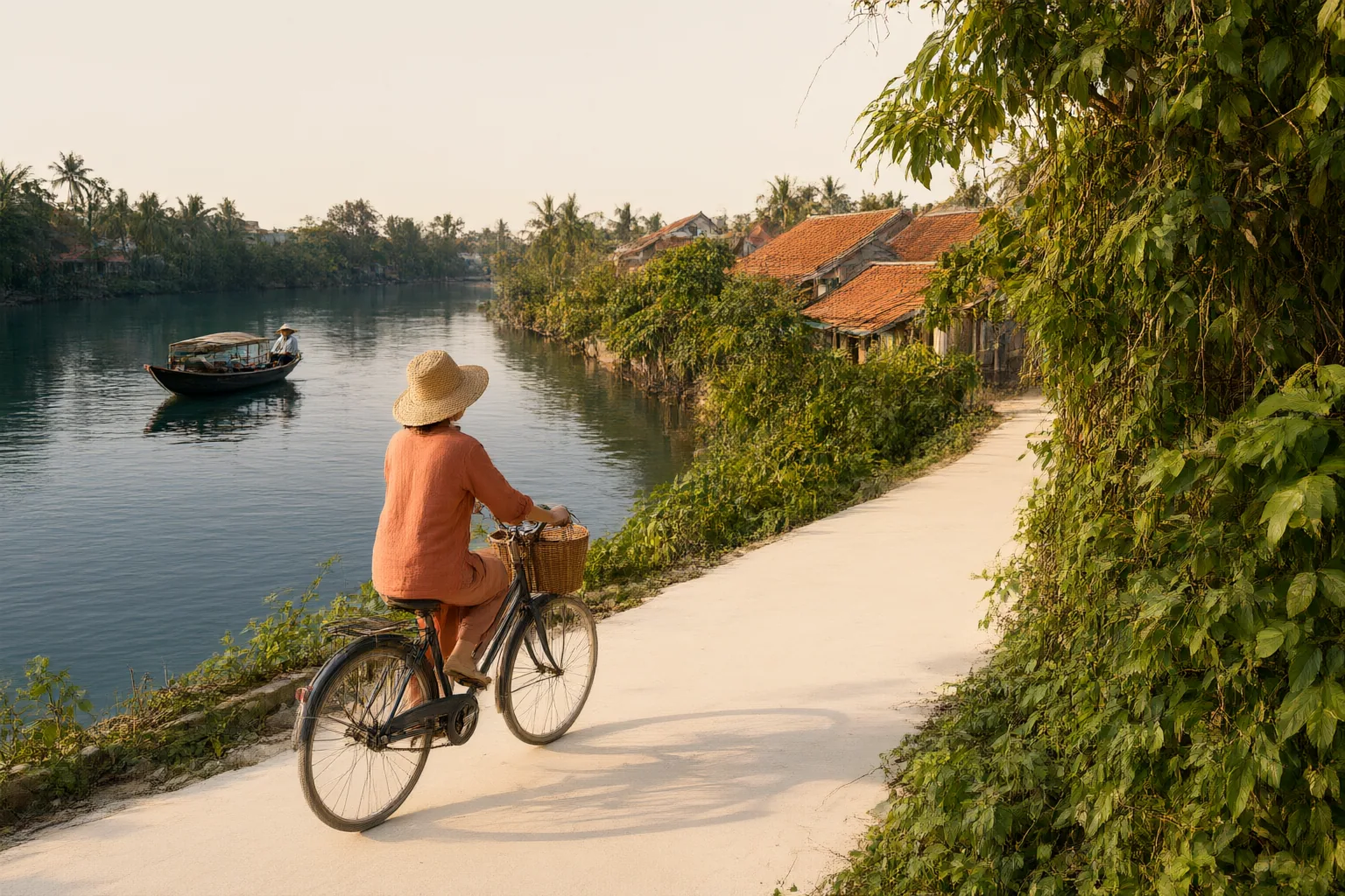 Original editorial hero image for Riverfront Cycling in Vietnam: How to Decide Whether It Fits Your Waterway Day