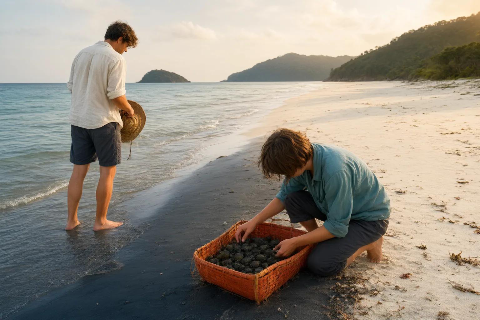 Editorial scene showing practical next steps for Sea Turtle Observation in Vietnam: What to Know Before a Côn Đảo Experience
