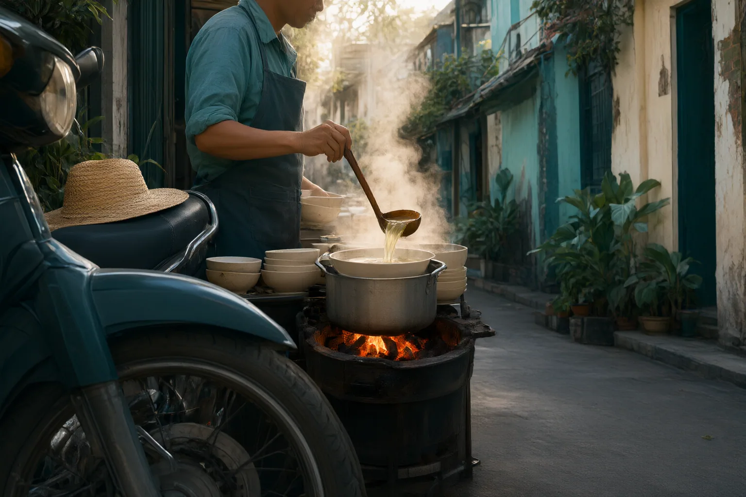 Editorial scene showing practical next steps for Walking vs Motorbike vs Private-Car Food Tours in a Vietnamese City